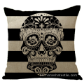 Funda de cojín Hot Linen Halloween Skull Pillow